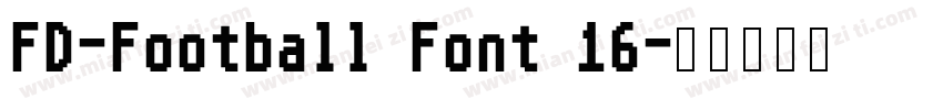 FD-Football Font 16字体转换